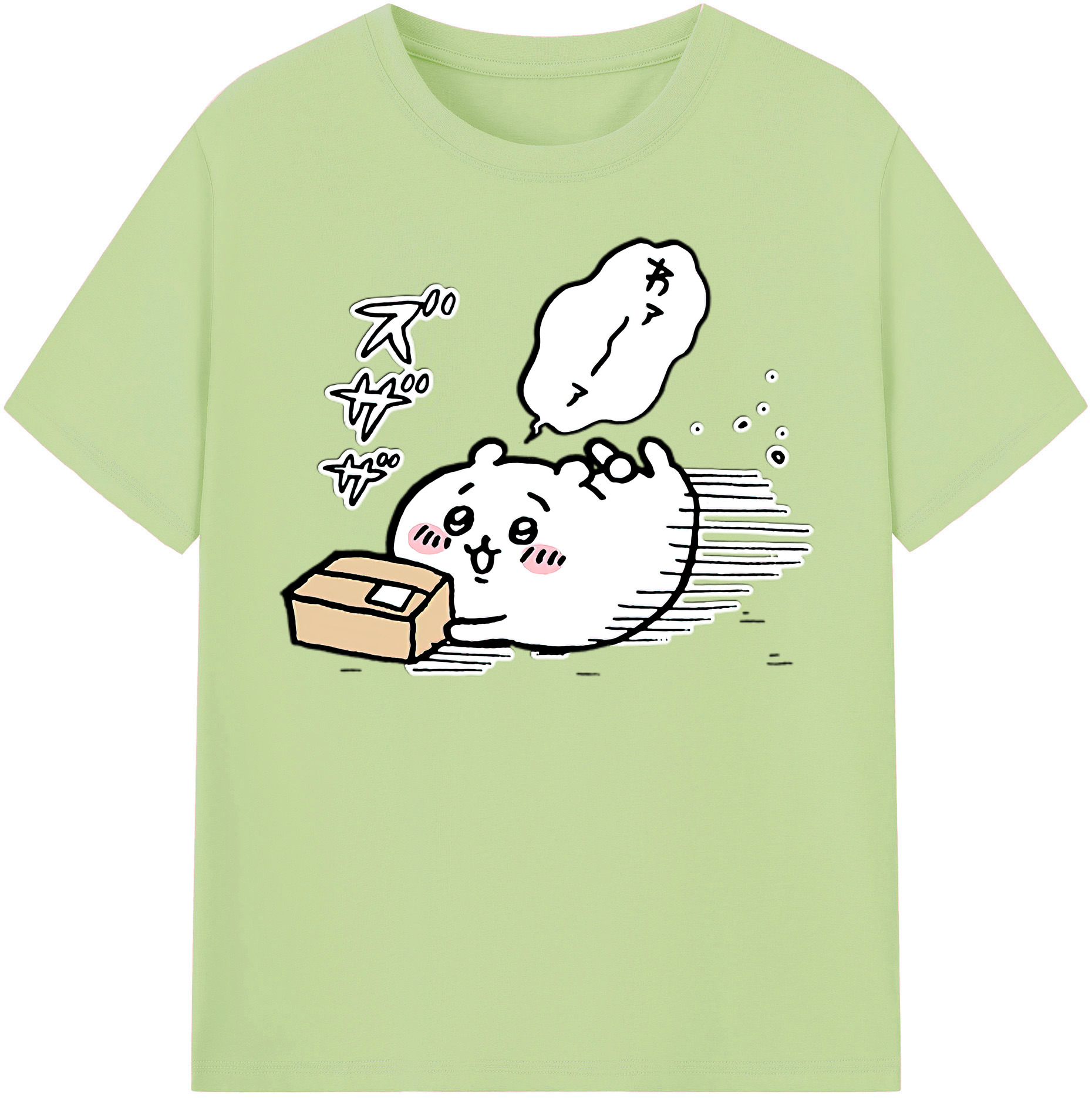 （画像用） ちいかわ ちいかわ Chii-kawa chiikawa 綿100％半袖Tシャツ（フロントプリント）